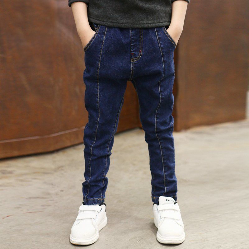 Jeans pour garçons automne et hiver nouveau velours une pièce