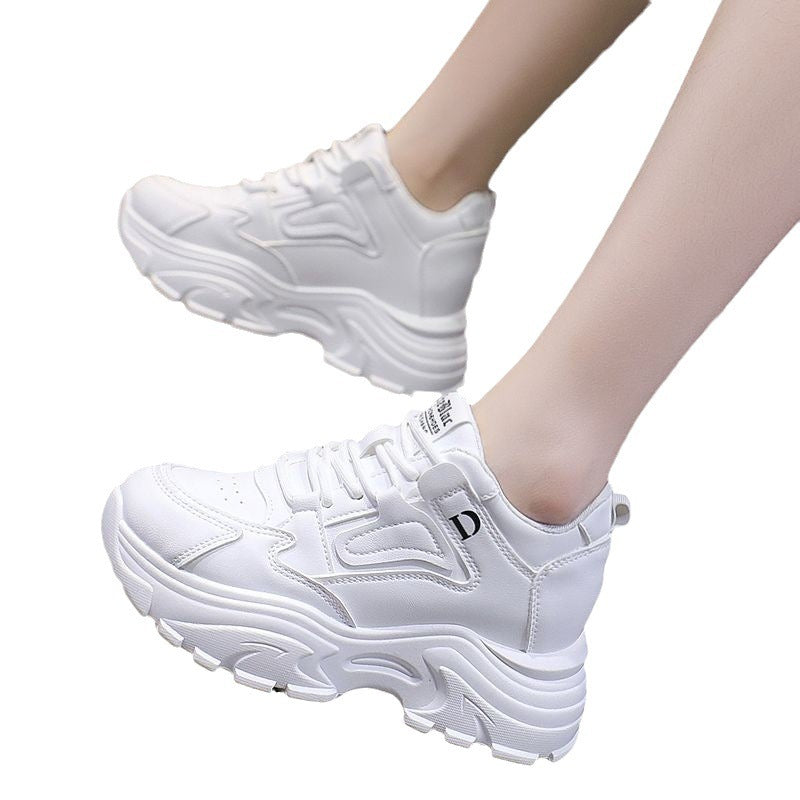 Chaussures pour femmes automne talon caché chaussures blanches femme Sneaker