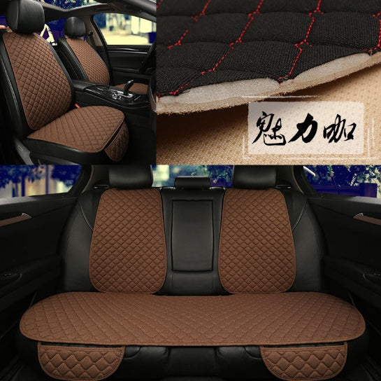 Protector de funda de asiento de coche de lino