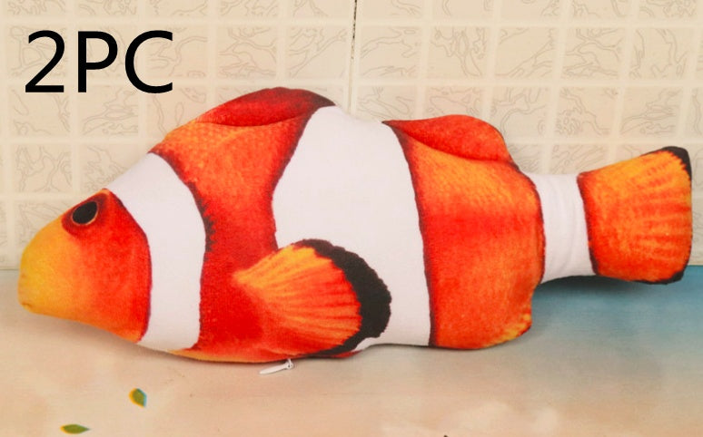 Version sans pince à chat - Jouet de poisson électrique de simulation de poisson sauteur électrique