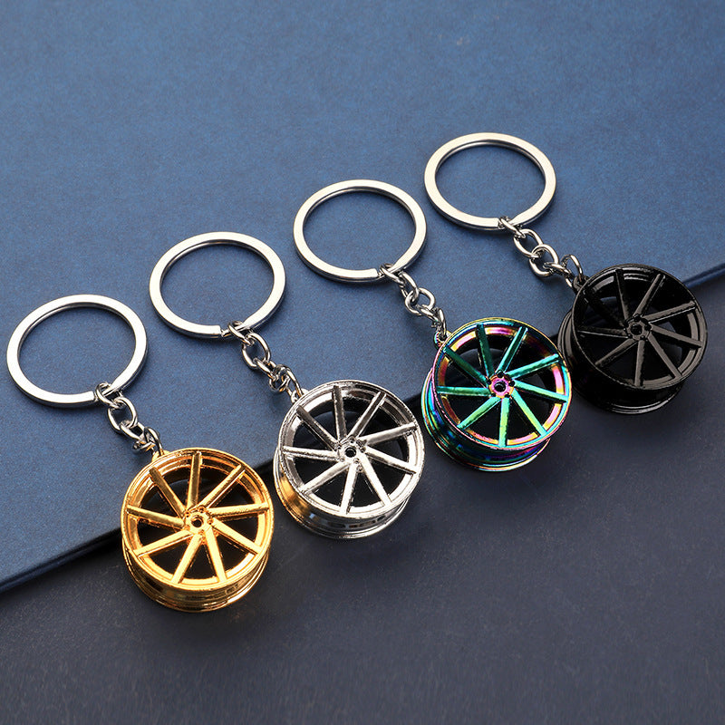 Porte-clés créatif de moyeu de roue de voiture