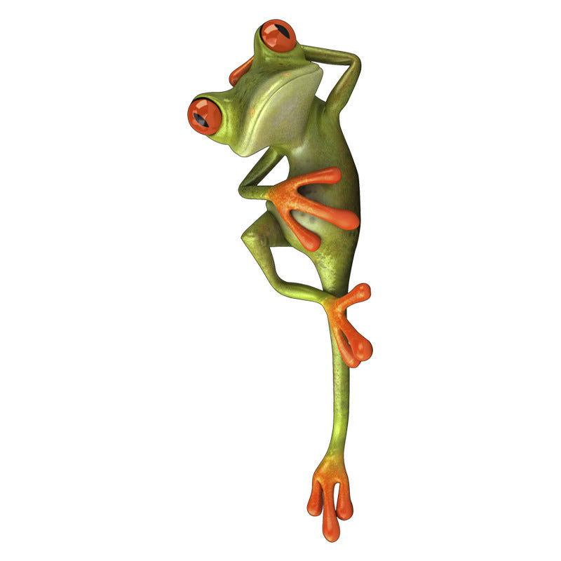 Autocollant drôle de grenouille de couverture de cicatrice de carrosserie de voiture