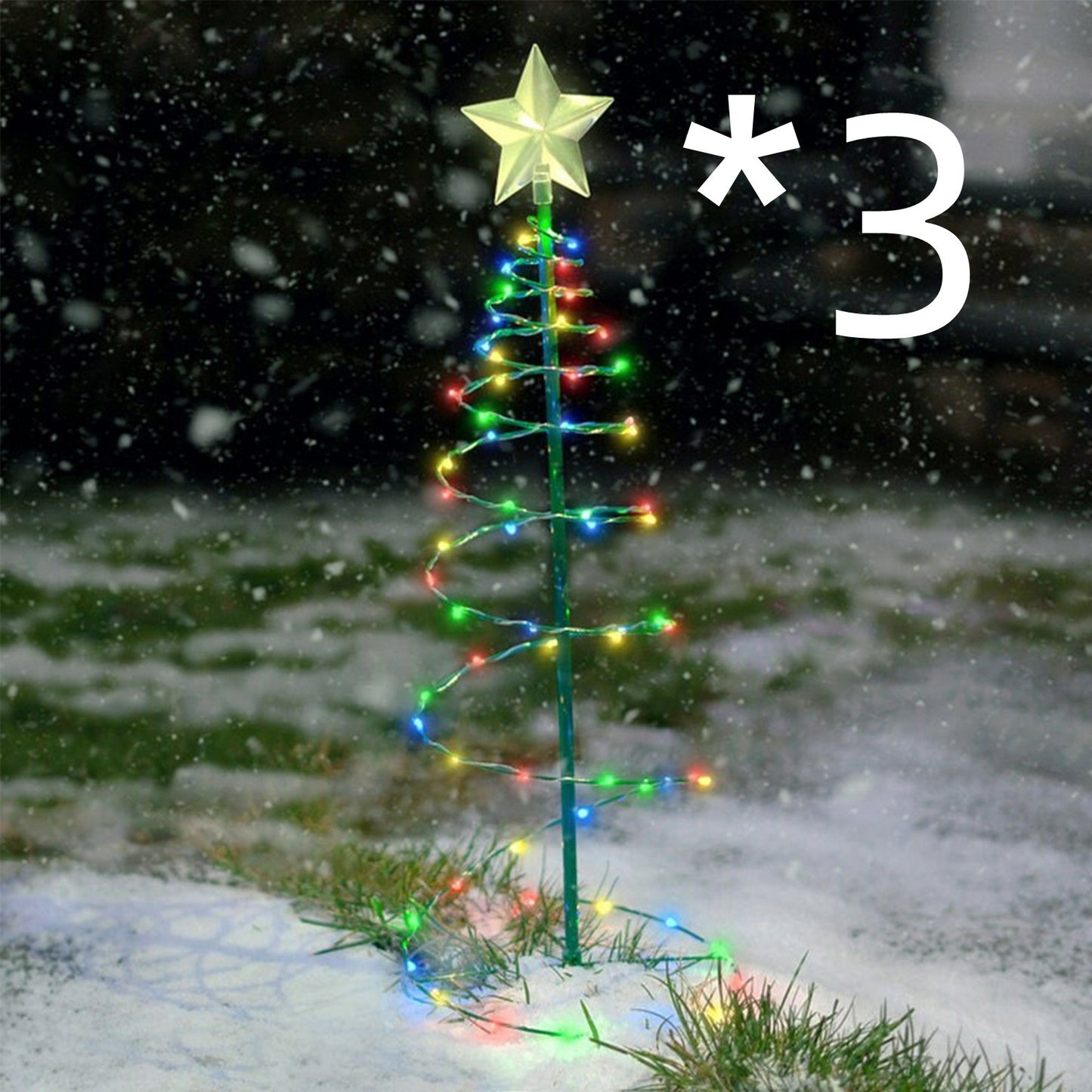 Decoración del árbol de Navidad Iluminación del patio al aire libre