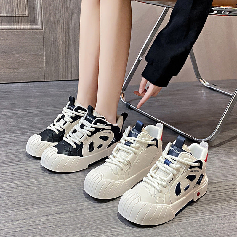 Chaussures décontractées en velours pour femmes, Niche Panda Plus, automne et hiver