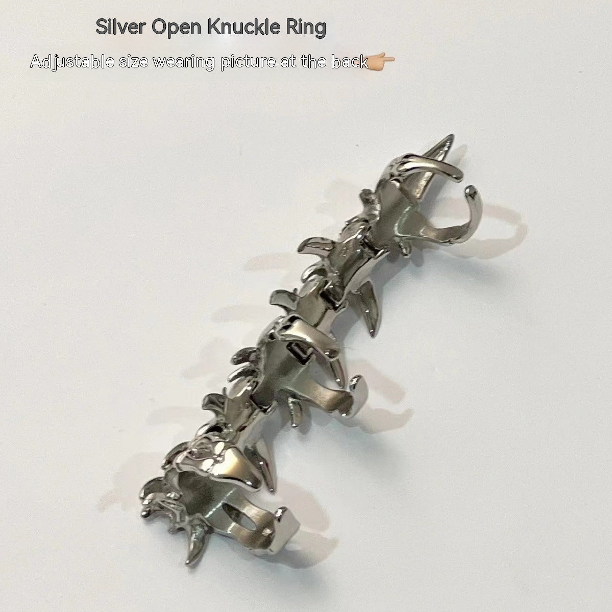 Bague gothique futuriste, mode froide, douce et fraîche
