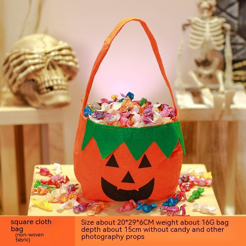 Halloween Pumpkin Bag Portable Children Props