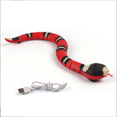 Jouets de chat de serpent de détection intelligente jouets interactifs électriques pour chats accessoires de chat de charge USB pour chiens de compagnie jeu jouet de jeu