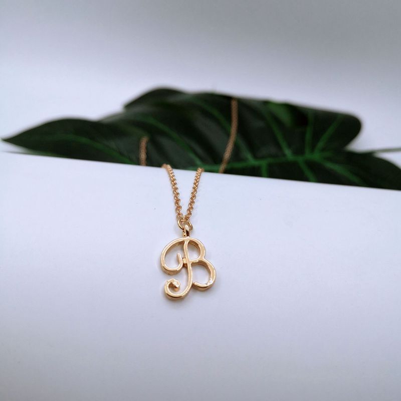 Ornament 26 Letter Necklace Simple Fashion Character Capital English Pendant Special-interest Design Clavicle Chain