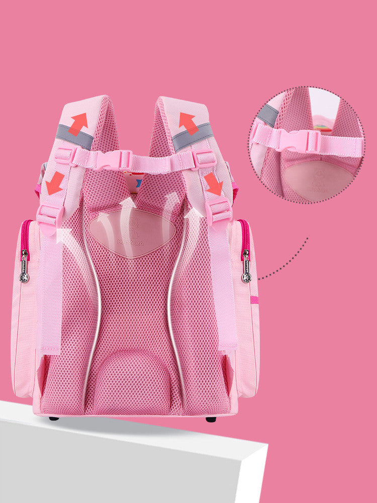 Sac à dos pour élèves du primaire avec boucle magnétique et protection contre les crêtes