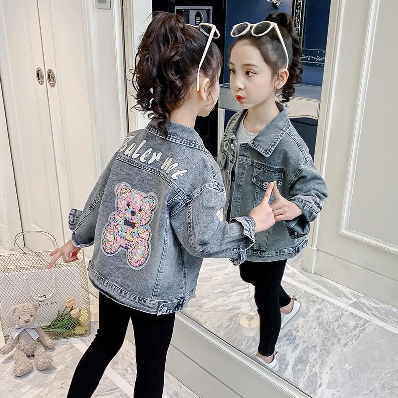 Veste de dessin animé, vêtements pour enfants, hauts en Denim
