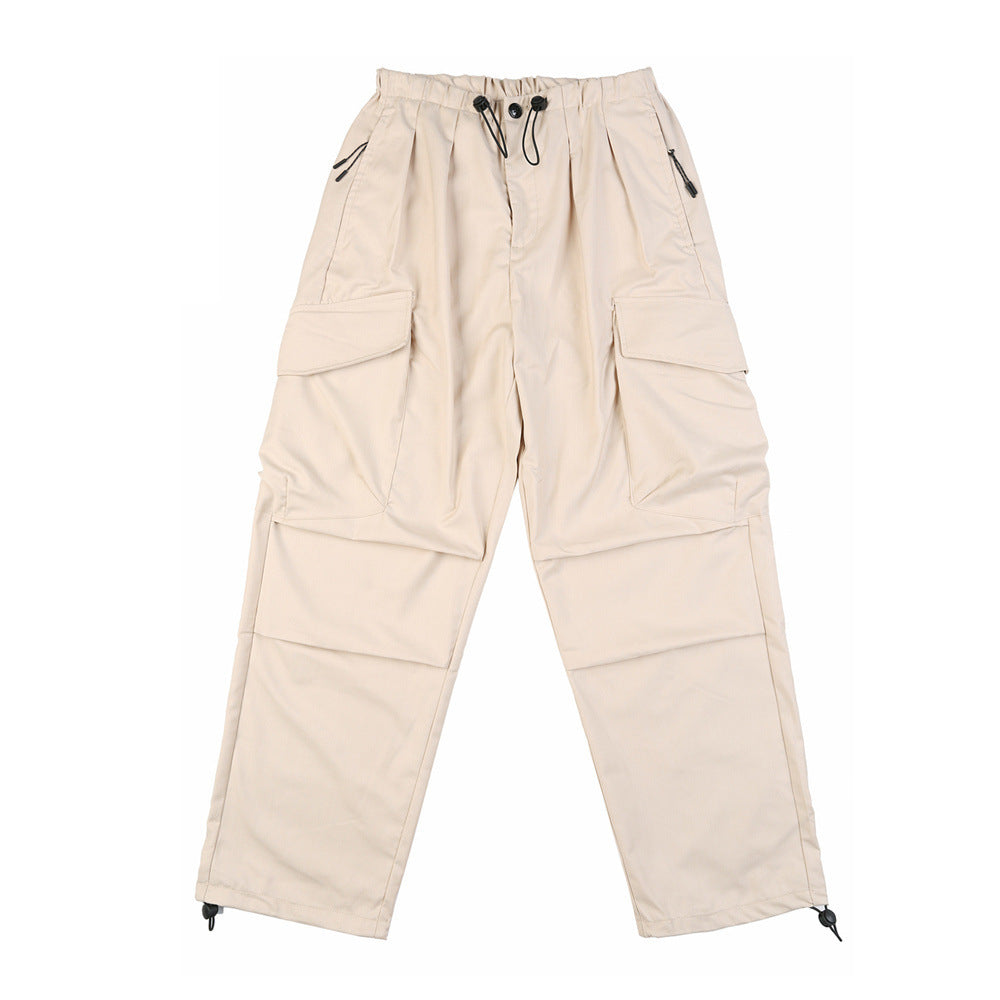 Large Pocket Loose Wide-leg Overalls Men