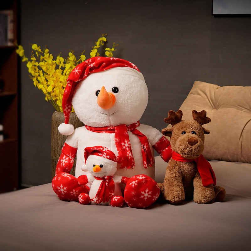 Bonhomme de neige Ragdoll peluche wapiti poupée cadeau de noël