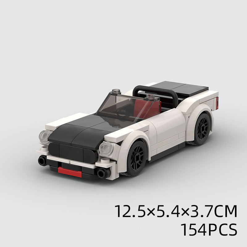 Jouets pour enfants, modèle de voiture de sport et blocs de construction à petites particules, jouets éducatifs MOC