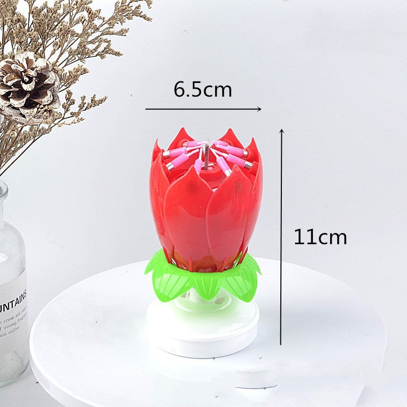 Vela Música Lotus Cumpleaños Música Feliz Cumpleaños Canción