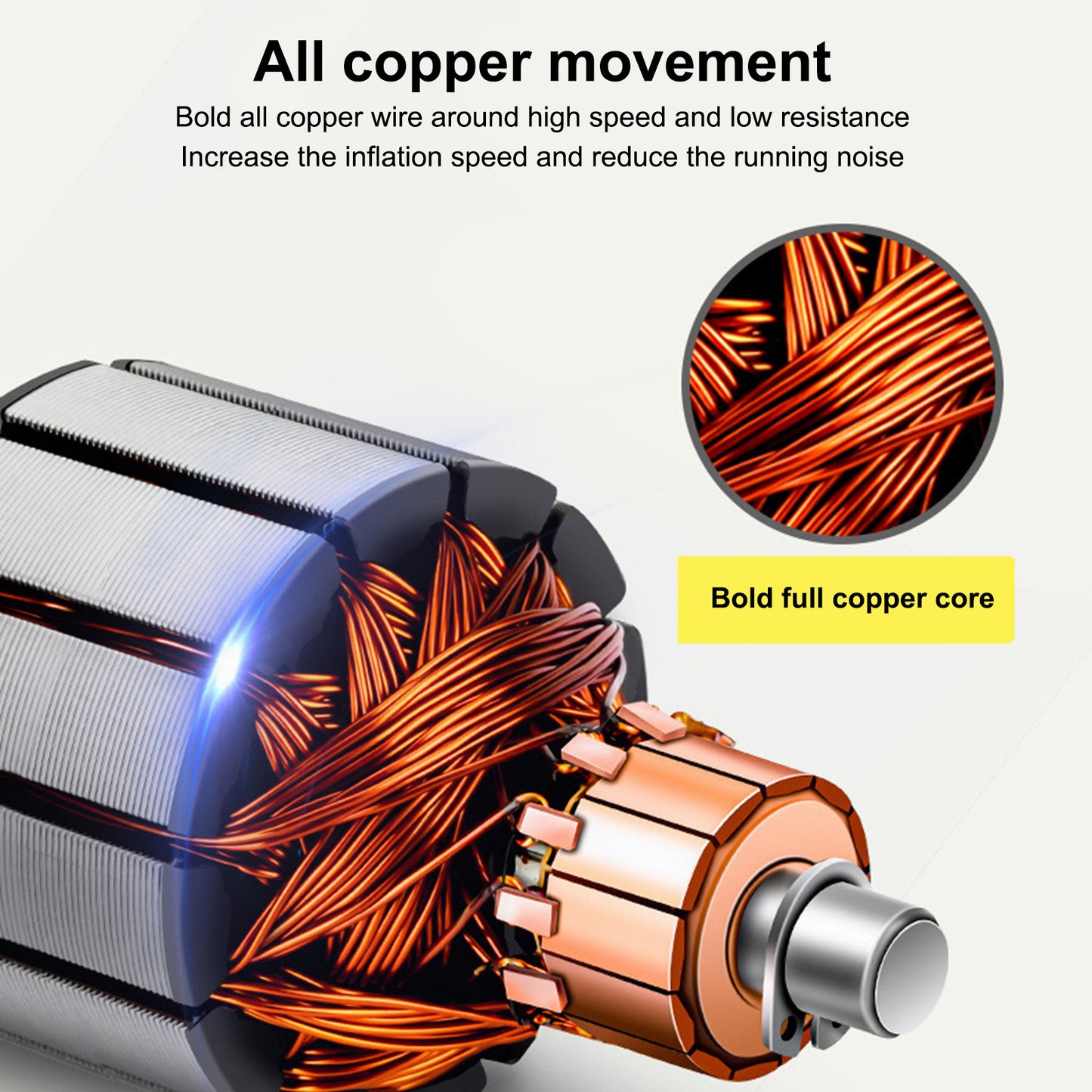 Air de voiture à double cylindre en métal haute puissance