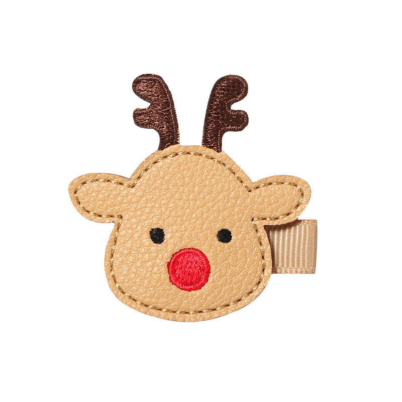 Accessoires créatifs et mignons en épingle à cheveux de Noël pour enfants
