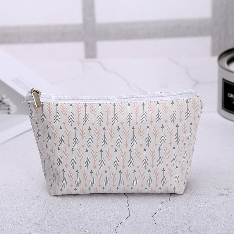 Gift Customized Women's PU Leather Handbag Fashionable Cosmetic Bag Outdoor Travel Cosmetics Buggy Bag