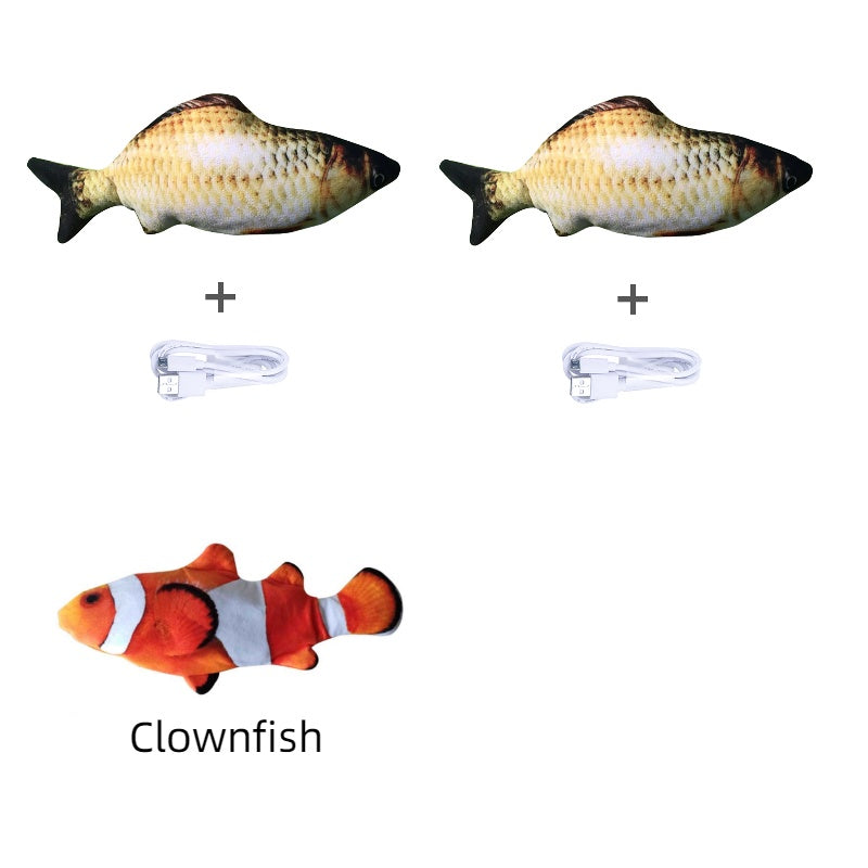 Version sans pince à chat - Jouet de poisson électrique de simulation de poisson sauteur électrique