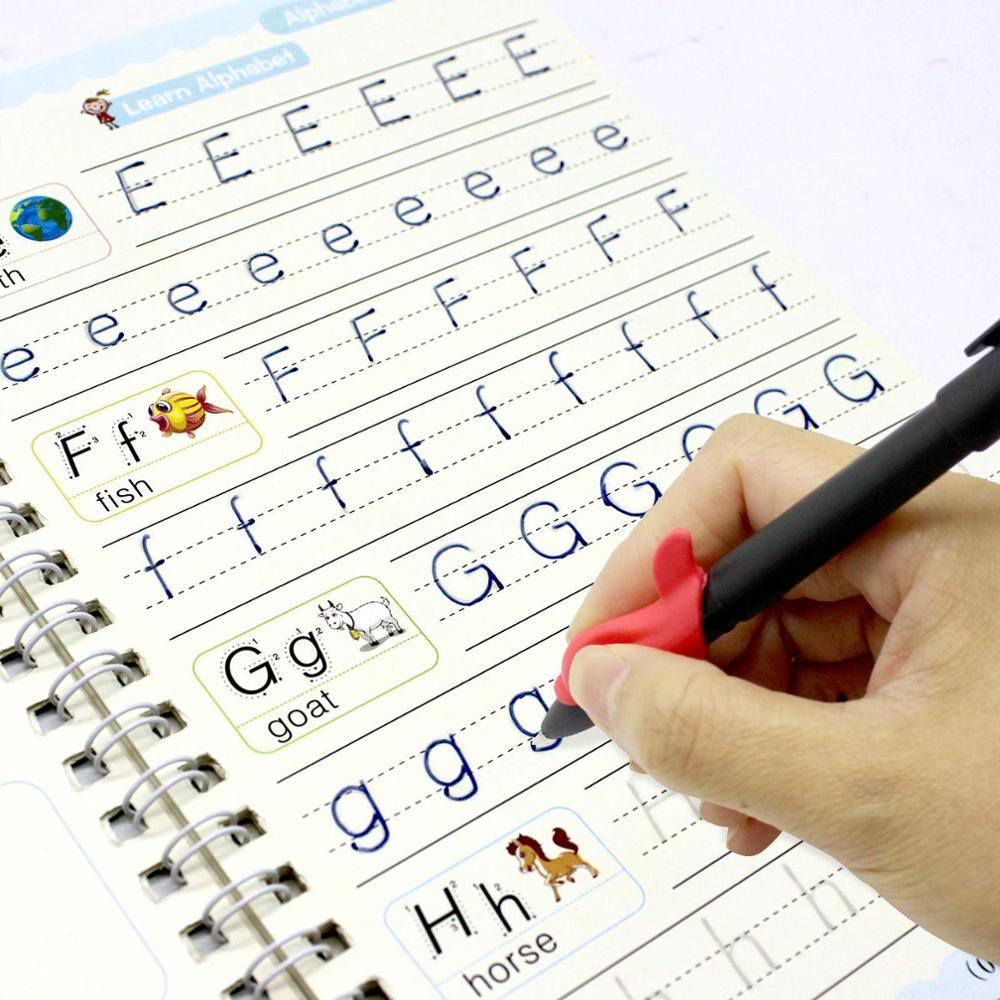 Cahier de copie pour enfants, autocollant d'écriture, pratique, cahier d'anglais