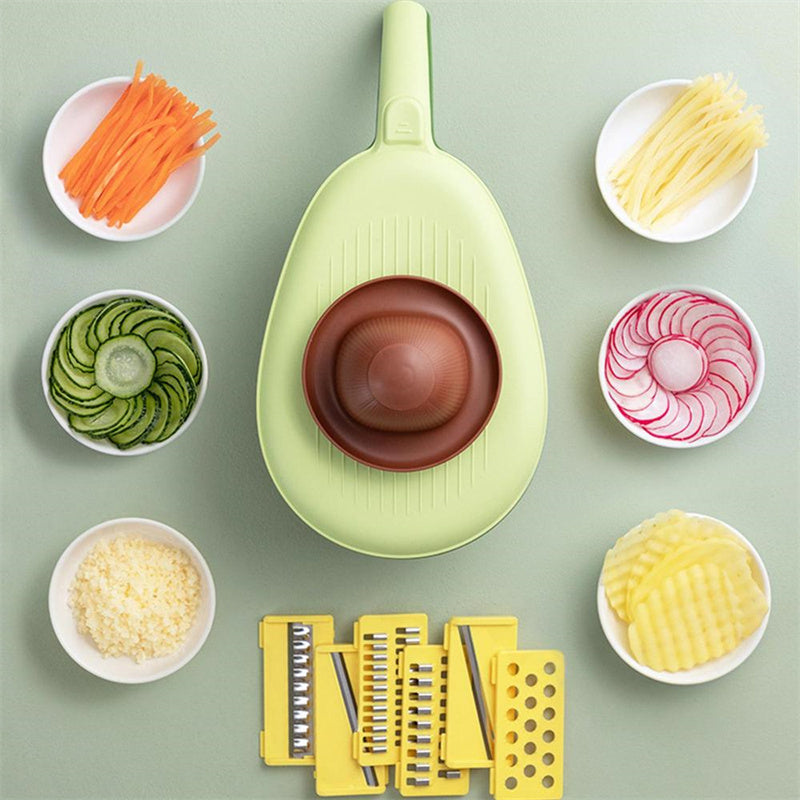 Artefacto para cortar verduras, rallador rallado de patatas, rebanador, cocina casera, pepino rábano rallado grueso multifuncional