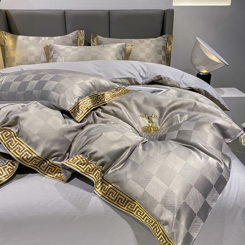 Draps en coton et soie, drap-housse, housse de couette