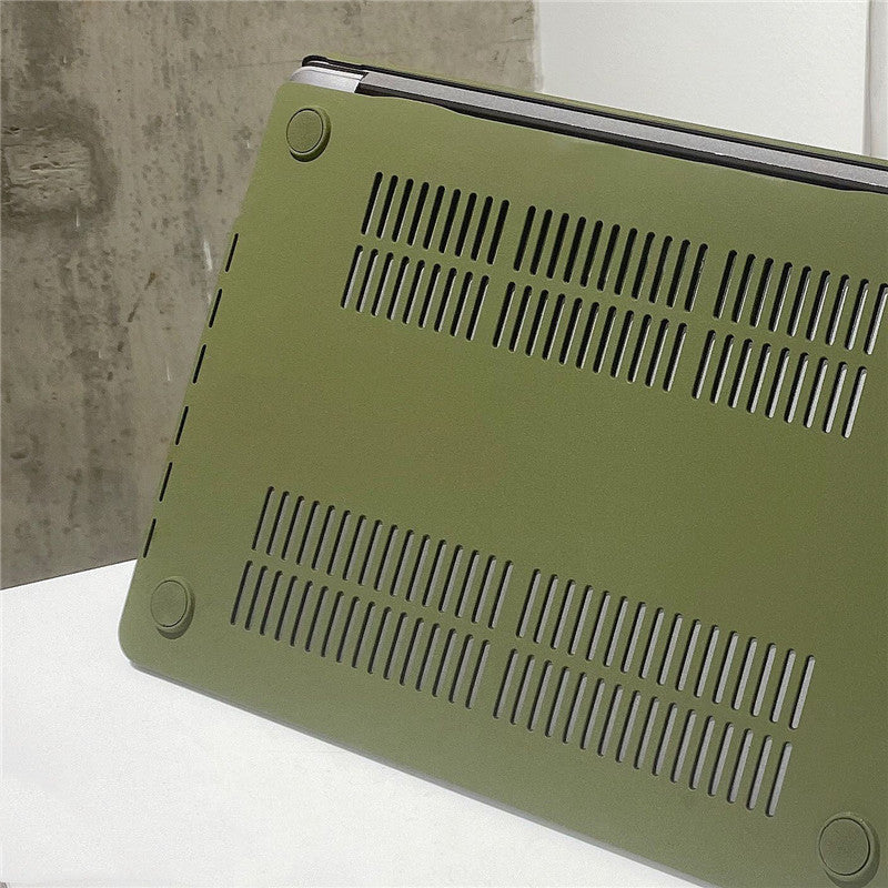 Carcasa protectora para MacBook Notebook Quicksand verde militar