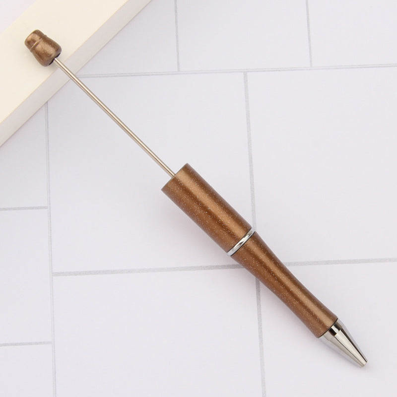 Stylo à bille créatif en plastique avec perles