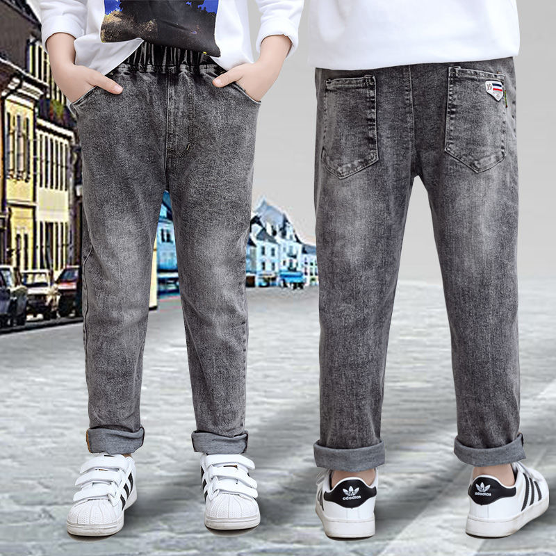 Jeans pour garçons automne et hiver nouveau velours une pièce