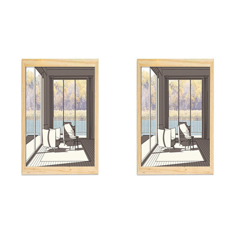 Image lumineuse LED, peinture lumineuse décorative, Style d'image de chevet, créatif et moderne, simulation du soleil, dessin, veilleuse, cadeau