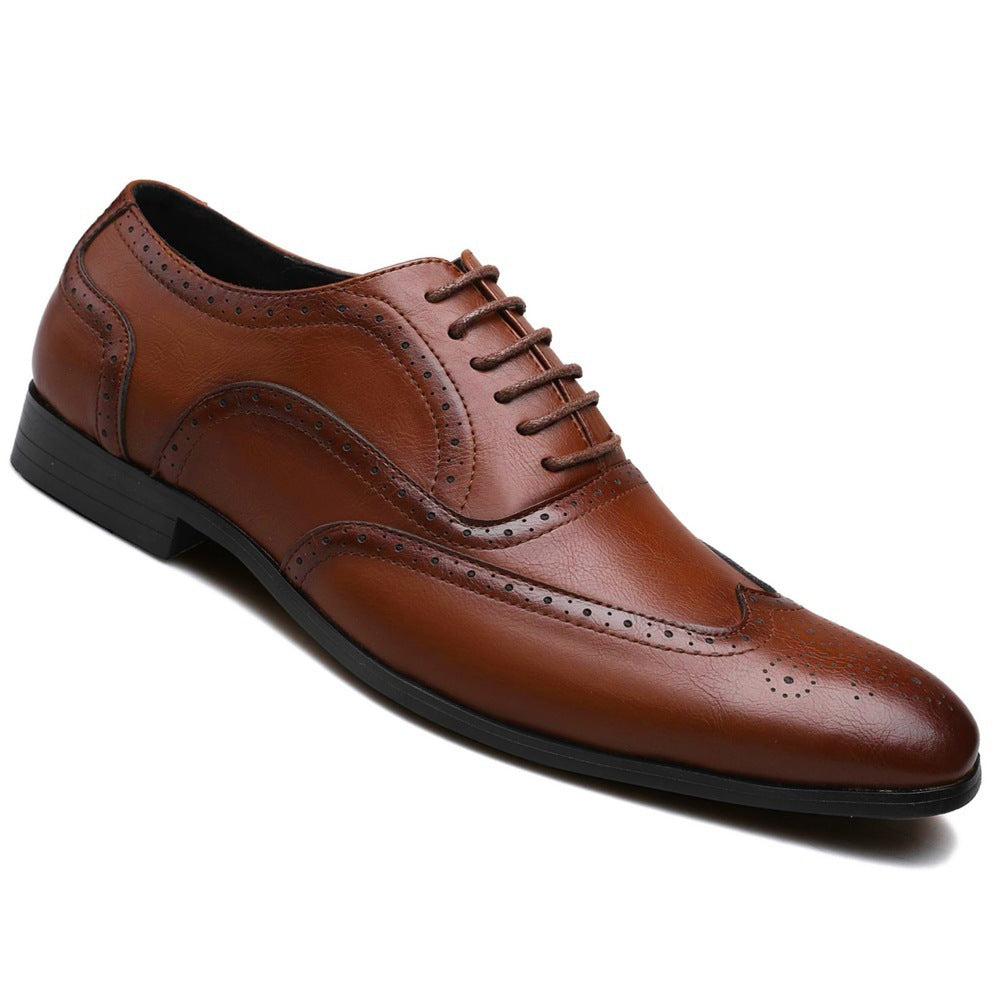 Zapatos de cuero Pu para hombre talla grande para hombre