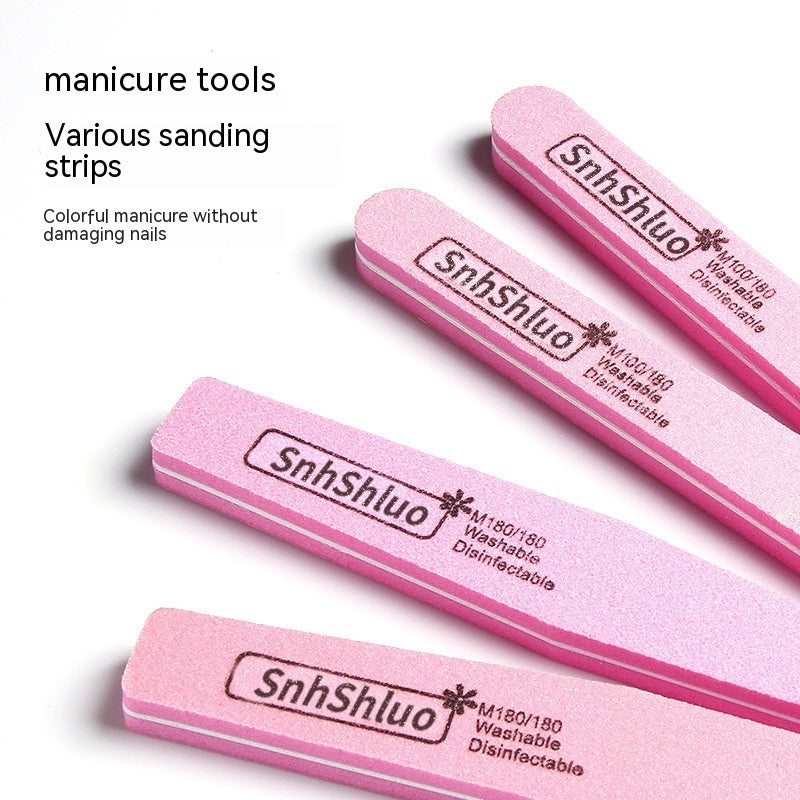 Barra de lijado de doble cara para implemento de manicura