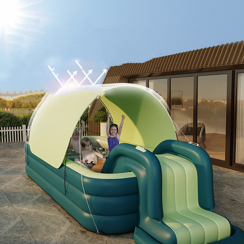 Piscine gonflable automatique pour enfants ombre piscine pour bébé seau de natation piscine pliante pataugeoire piscine à balles gonflable