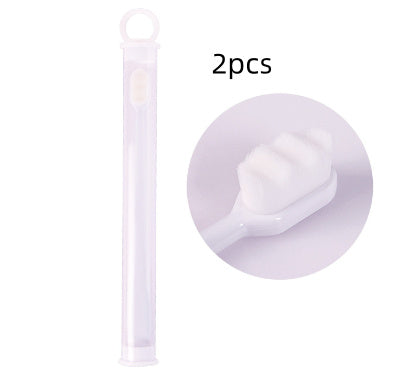 Brosse à dents Ultra-fine, poils Super doux, nettoyage en profondeur, Portable, outils de soins bucco-dentaires, nettoyage buccal, voyage