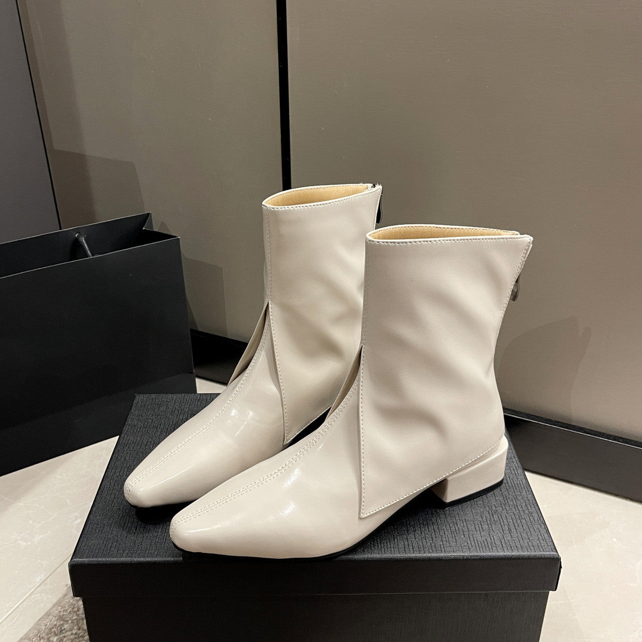 Bottes à talons épais pour femmes, tempérament de mode