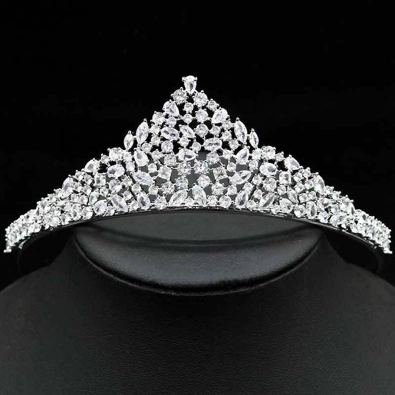 Ensemble de boucles d'oreilles et collier en Zircon brillant, simple et gracieux