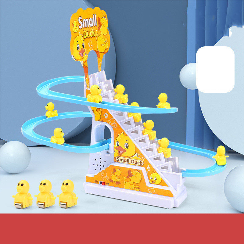 Pequeño Pato Subiendo Escaleras Juguete Pequeño Pingüino Escalera Automática Luz