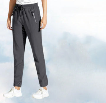 Ice Silk Trousers Men's High Elastic Breathability Leisure Sports Quick-drying