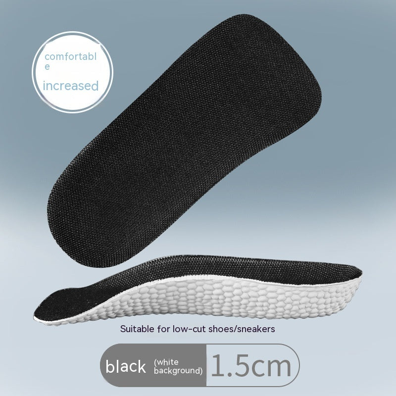 Plantilla invisible para aumentar la altura, cómoda y gruesa, media plantilla que aumenta la plantilla