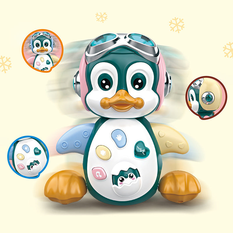 Pingouin dansant électrique, éducation précoce, illumination, marche, modèle Animal de compagnie, jouets