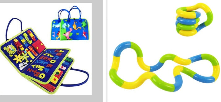 Nouveau livre occupé pour enfants, planche à habiller et boutonner, apprentissage des bébés, éducation précoce, jouet d'apprentissage sensoriel préscolaire