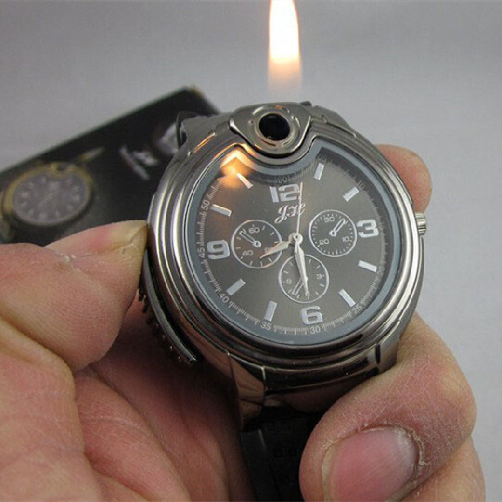 Encendedor de mano electrónico que indica fuego