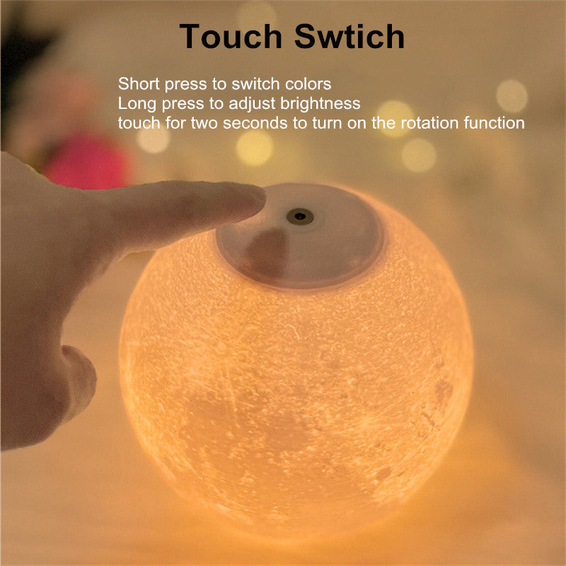 Bedroom Sleep Magnetic Rotating Moonlight Lamp
