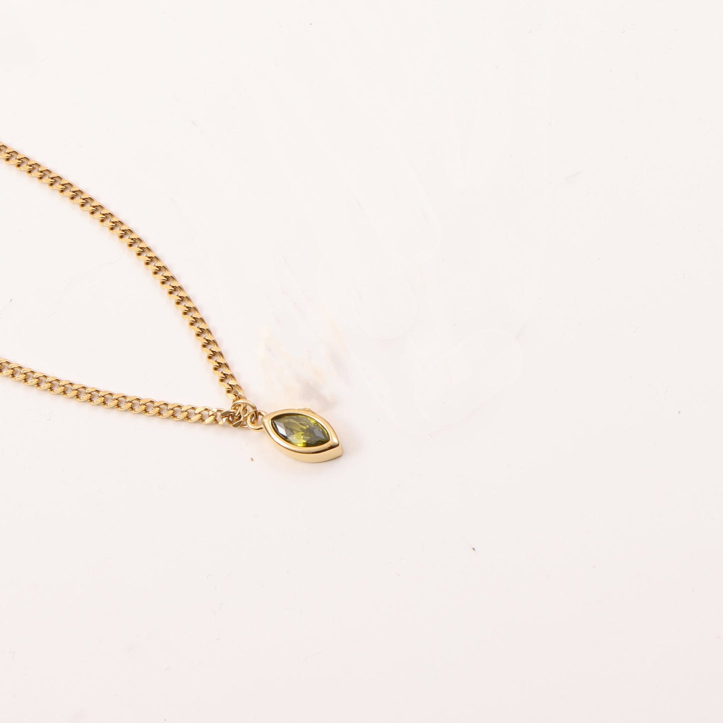 Fashion Multicolor Eye Zircon Necklace
