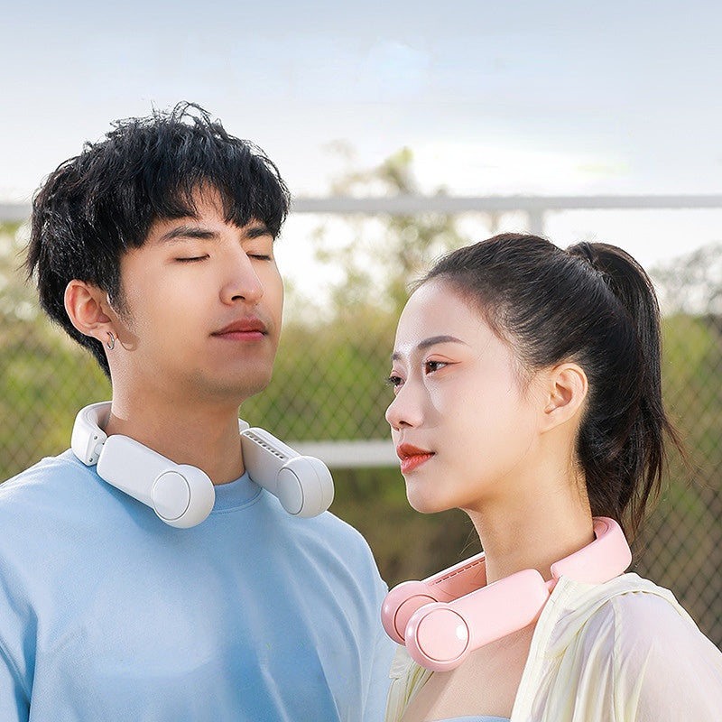 Mini ventilateur portatif de cou ventilateur portatif sans lame ventilateurs suspendus sans feuilles rechargeables par USB refroidisseur d'air ventilateurs de tour de cou portables