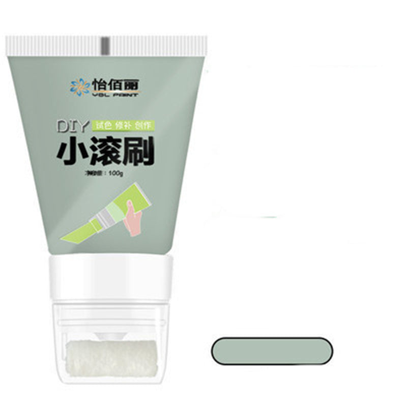 Cepillo Rodante Pintura De Látex Reparación De Pintura De Pared Pasta De Pared Con Rodillos Juego De Cepillos Pintura De Látex Blanca Parche Pasta De Pared Cubierta De Graffiti Renovación De Paredes