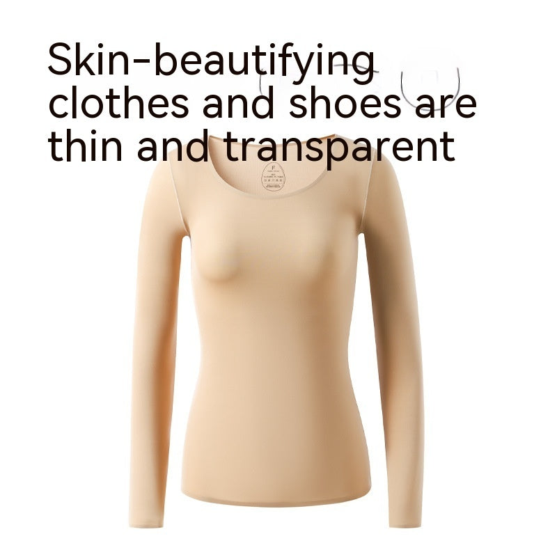 Ropa interior térmica de autocalentamiento de temperatura constante de 37 grados, ropa de invierno ultrafina para el cuidado de la piel, camisa inferior de piel