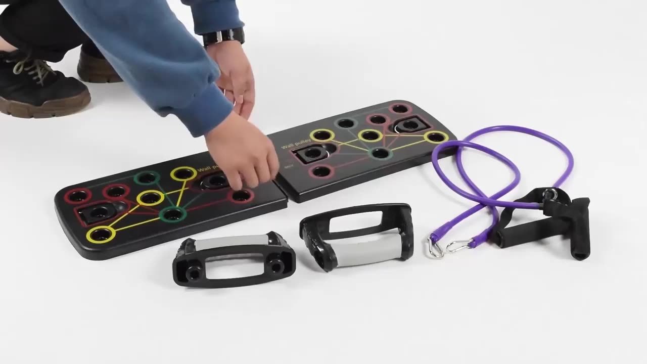 Soporte combinado de cuerda de tracción de tabla plegable de realce multifuncional