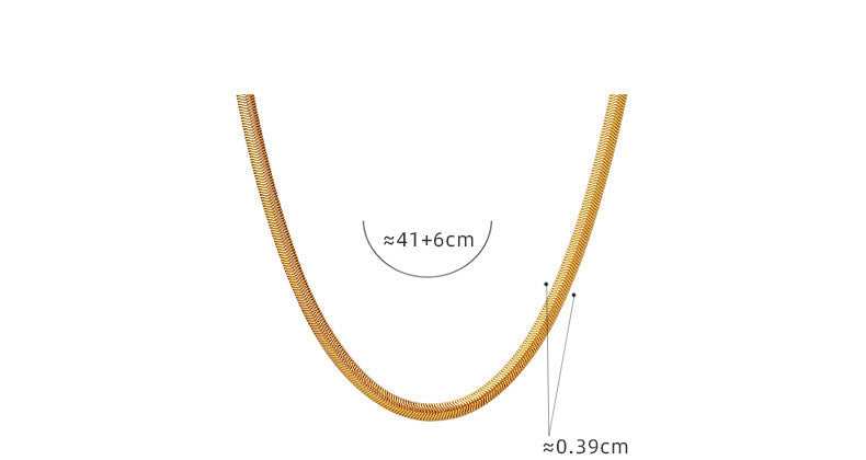 Collar de hueso de serpiente suave con costuras chapadas en oro con textura de metal