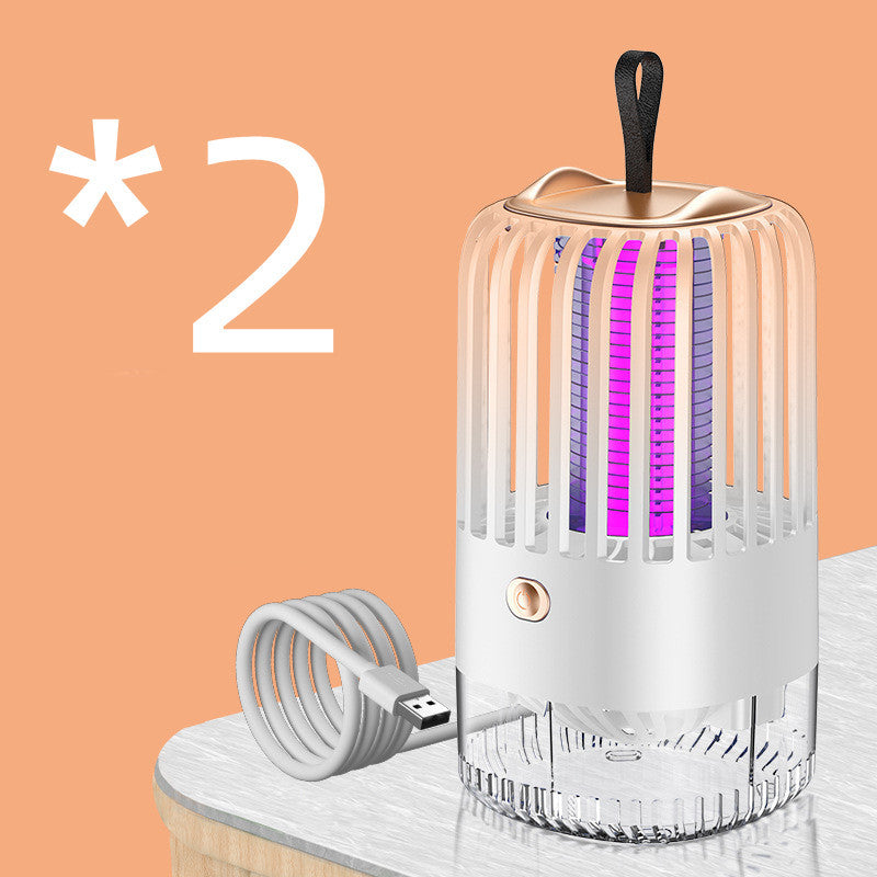 Lámpara silenciosa para matar mosquitos con succión de descarga eléctrica