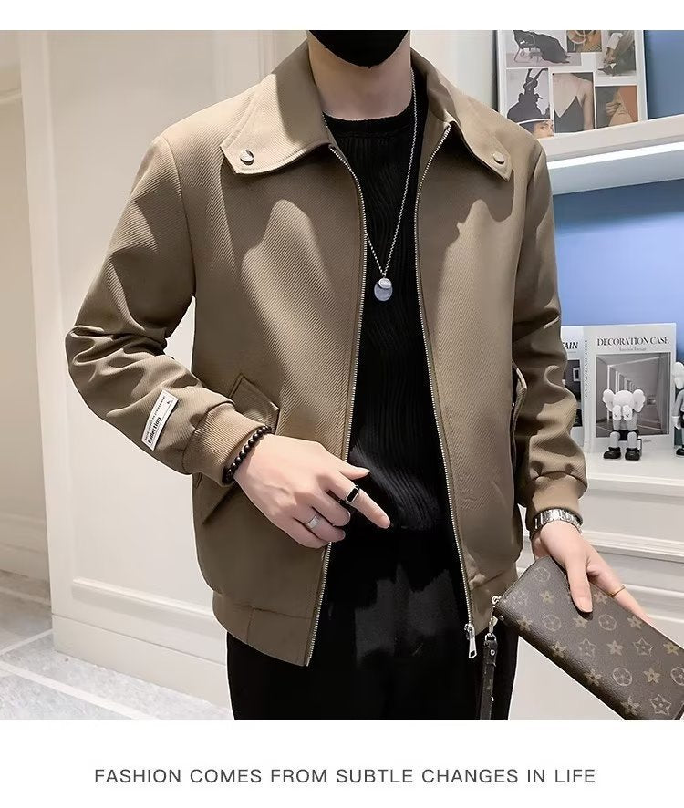 Men's New High-grade Lapel Casual Jacket